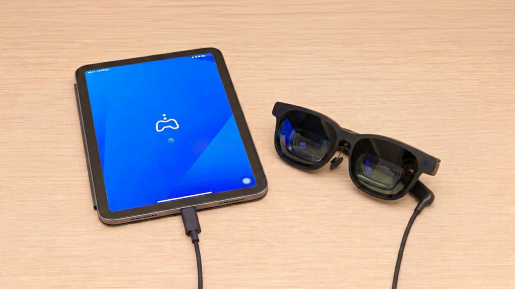 タブレットでPS Remote Playを起動し、VITURE Beastを接続したところ